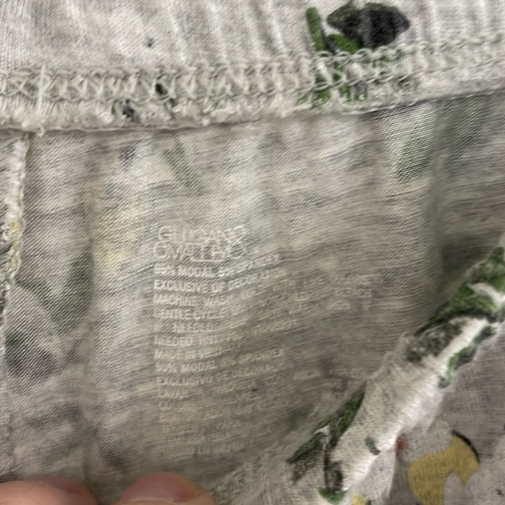 Gilligan & O’Malley Floral Gray Pajama Short Set Size S - Picture 3 of 4